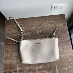 Calvin Klein Silver Crossbody Bag